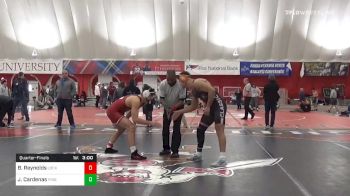 197 lbs Quarterfinal - Blake Reynolds, Lock Haven vs Jacob Cardenas, Finger Lakes RTC