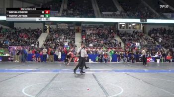 100 lbs Cons. Round 1 - Sophia Coover, Red Devil vs Norah Laffere, Bobcat Wrestling Club