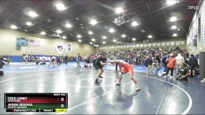 190 lbs Champ. Round 1 - Cole Loney, Atascadero vs Ayden Segovia, Pacifica (Oxnard)