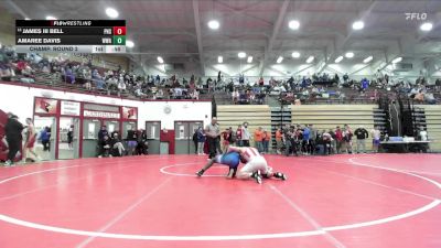 150 lbs Champ. Round 2 - James Iii Bell, Portage High School vs Amaree Davis, Warren Wrestling Academy