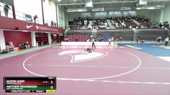 197 lbs Cons. Round 2 - Austin Lewis, Frostburg State vs Matthew Richardson, East Stroudsburg
