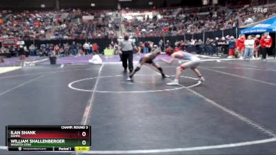 113 lbs Champ. Round 3 - William Shallenberger, Wasatch Utah vs Ilan Shank, Nampa