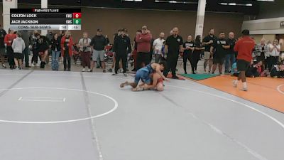 132 lbs Cons. Sub-semis - Jace Jackson, Grapevine Wrestling Club vs Colton Lock, Cardinal Wrestling Club