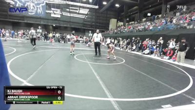 72 lbs Quarterfinal - Kj Baugh, Maize Wrestling Club vs Abram Griekspoor, Maize Wrestling Club