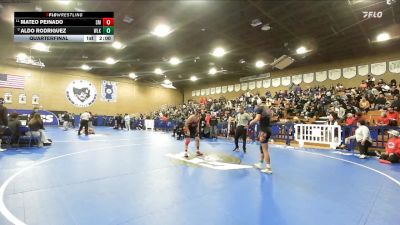 138 lbs Quarterfinal - Aldo Rodriguez, Woodlake vs Mateo Peinado, Santa Maria
