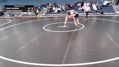 184 lbs Champ. Round 1 - Ramon Arredondo, Concordia (Neb.) vs Jonah Gruenes, Augustana (SD)