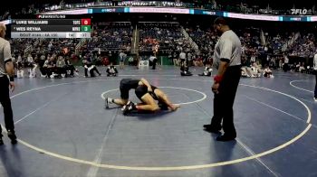 4A 150 lbs Cons. Round 1 - Luke Williams, Topsail vs Wes Reyna, Myers Park High School
