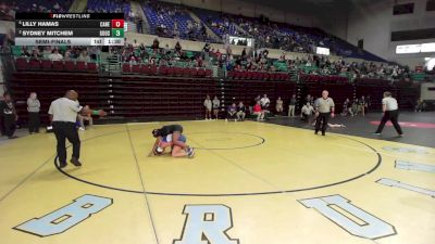 135 lbs Semifinal - Lilly Hamas, Cane Bay vs Sydney Mitchem, Goose Creek