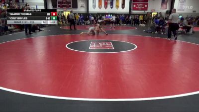 126 lbs 1st Place Match - Slater Thomas, Eddyville-Blakesburg-Fremont vs Colt Boyles, Burlington Notre Dame