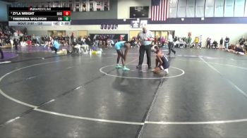 120 lbs Cons. Semi - Zyla Wright, Dubuque Senior vs Thierrina Wolotoh, Cedar Rapids Jefferson