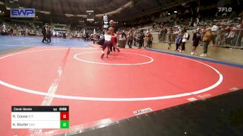 64 lbs Consolation - Ryan Coose, Tulsa Blue T Panthers vs Koston Baxter, Claremore Wrestling Club