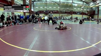 100 lbs Champ. Round 2 - Ella Thomas, Poland Seminary vs Cail Otero, Lorain High School