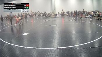 85 lbs Cons. Round 3 - Christian Cory**, Unattached vs **Asher Franco, Triangle Wrestling Academy