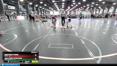 68 lbs Rd# 9- 2:15pm Saturday Final Pool - Grayden Paris, POWA vs Brayden Kuhlman, Westshore D.S