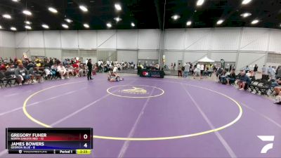 160 lbs Placement Matches (16 Team) - Gregory Fuher, North Dakota Red vs James Bowers, Georgia Blue