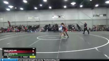 180 lbs Quarterfinals (8 Team) - Kiley McClain, California vs Sam Simonette, Georgia Blue