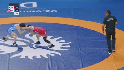 55 kg 1/4 Final - Nagisa Harada, Japan vs Kyong Ryong Oh, DPR Korea