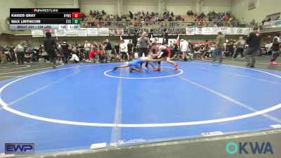 126 lbs Quarterfinal - Kaiser Gray, Hilldale Youth Wrestling Club vs Max Linthicum, Sallisaw Takedown Club