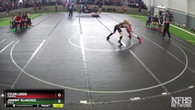 120 lbs Quarterfinal - Johnny Glascock, Wells vs Cyler Leeds, Lincoln