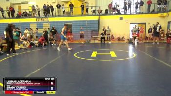 150 lbs 2nd Place Match - Logan Lagerman, Manhattan Regional Training Center (MRTC) vs Brady Duling, Wichita Training Center