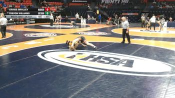 2A 157 lbs Cons. Round 2 - Trevon Williams, Crete (C.-Monee) vs Cruise Brolley, Washington
