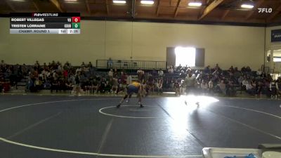 133 lbs Champ. Round 1 - Tristen Lorraine, Cal State Bakersfield vs Robert Villegas, Vanguard