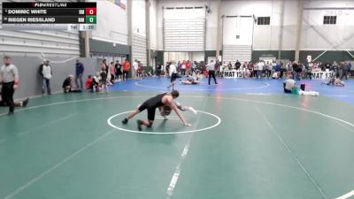 150 lbs Champ. Round 1 - Dominic White, Roosevelt Mustangs vs Riegen Riessland, Mighty Minions