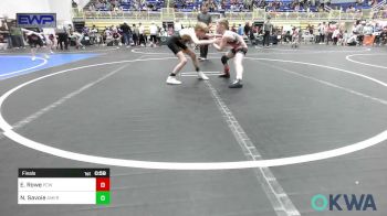 70 lbs Final - Easton Rowe, Ponca City Wildcat Wrestling vs Nathan Savoie, American Killer Bees Edmond