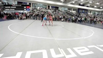 140 lbs 1st Place Match - Rachel Jensen, Champions Wrestling Club vs Abbie Colvin, Sanderson Wrestling Academy