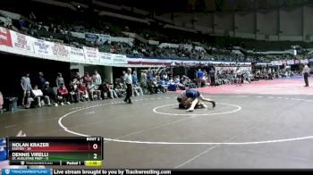 157 lbs Quarterfinals (8 Team) - Nolan Krazer, Easton vs Dennis Virelli, St. Augustine Prep