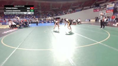 5A Boys 175 lbs Cons. Semi - Ethan Powell, Redmond Boys vs Justice Edmiston, West Albany Boys