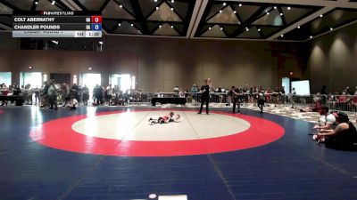 43-45 lbs Champ. Round 1 - Colt Abernathy, GA vs Chandler Pounds, GA