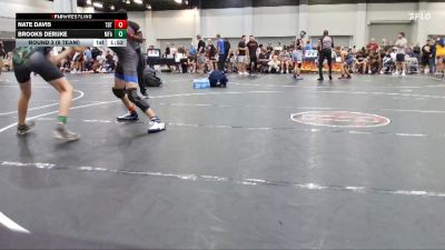 132 lbs Round 3 (6 Team) - Brooks Derijke, MF Army vs Nate Davis, The Dream Team