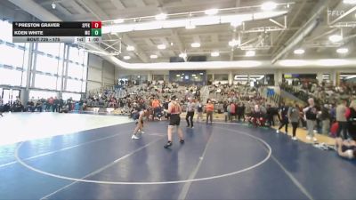 175 lbs Cons. Round 4 - Preston Graver, Spanish Fork vs Koen White, Mountain Crest