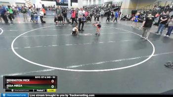 53 lbs Champ. Round 2 - Remington Mick, IA vs Eesa Mirza, FL