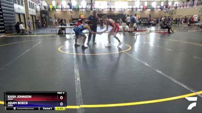 136 lbs Round 1 - Kash Johnson, Iowa vs Adam Boeck, Iowa