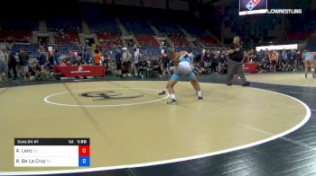 126 lbs Cons 64 #1 - Aidan Lenz, Colorado vs Roman De La Cruz, Texas