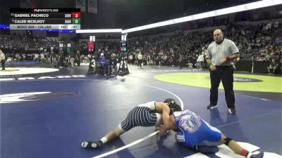 132 lbs Consi Of 16 #2 - Gabriel Pacheco, Central Union (SD) vs Caleb Mcelroy, Bakersfield (CS)