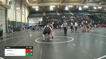 285 lbs Prelims - Cooper Wilkins, York College vs Connor White-Shrum, Otero Junior College