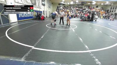 235 lbs Cons. Round 2 - Kaivah Kao, Millikan vs Jazlyne Zaragoza, Rancho Cucamonga