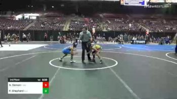 89 lbs 3rd Place - Nolan Seman, Pinnacle vs Parker Shepherd, Elite Force Wrestling Club