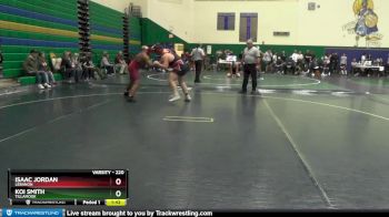 220 lbs Quarterfinal - Koi Smith, Tillamook vs Isaac Jordan, Lebanon