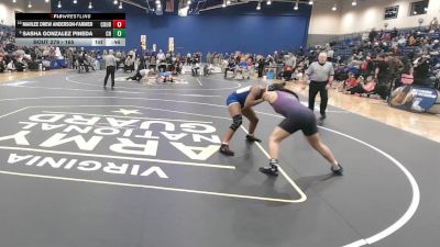 165 lbs Cons. Round 3 - Marlee Drew Anderson-Farmer, Courtland vs Sasha Gonzalez Pineda, Chantilly