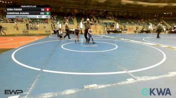 60 lbs 3rd Place - Ezra Fisher, Tiger Trained Wrestling vs Christian Albanil, Checotah Matcats