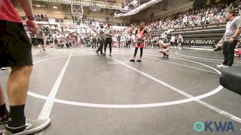 85 lbs Round Of 16 - Anthony Stewart II, Del City Little League Wrestling vs Emery Hunter, Duncan Demon Wrestling