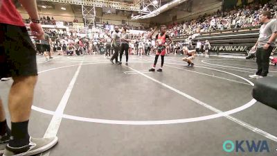 85 lbs Round Of 16 - Anthony Stewart II, Del City Little League Wrestling vs Emery Hunter, Duncan Demon Wrestling