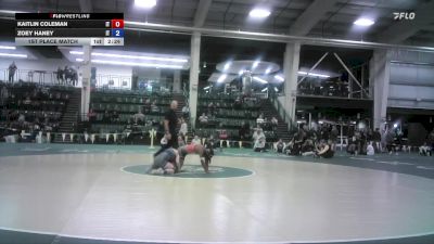 103 lbs 1st Place Match - Kaitlin Coleman, Indiana Tech vs Zoey Haney, Indiana Tech