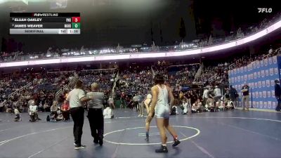 3A 150 lbs Semifinal - Elijah Oakley, Piedmont High School vs James Weaver, North Gaston High School