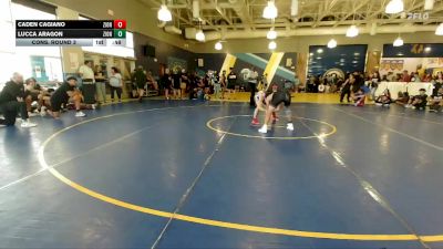 132 lbs Cons. Round 3 - Caden Cagiano, Cardinal Gibbons vs Lucca Aragon, Kongkrete Wrestling Academy