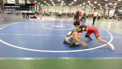 145 lbs Consi Of 32 #2 - Tensei Thompson, ID vs Luis Malave, VA